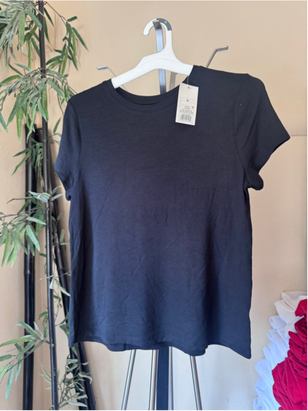 Women's A New Day Black Short Sleeve Tee Size M